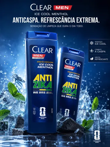 Shampoo Clear men edição especial 400 ML