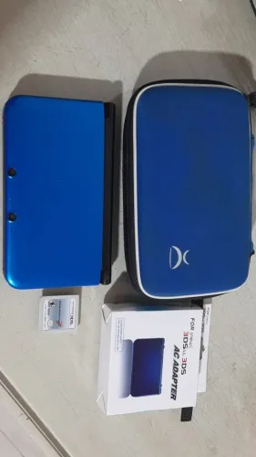 Nintendo 3DS XL + mario kart + case (falha na câmera)