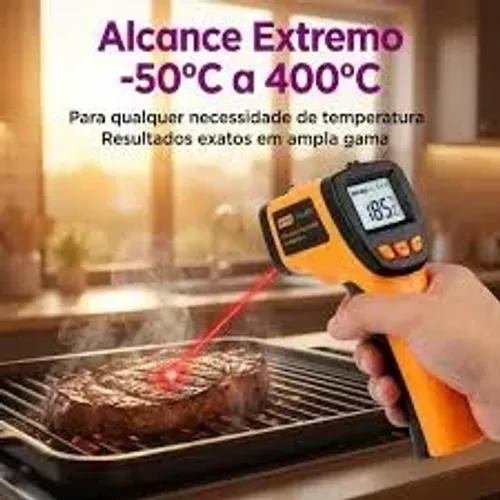 Termômetro Laser Digital Industrial refrigeração Culinário -50 A 400°c