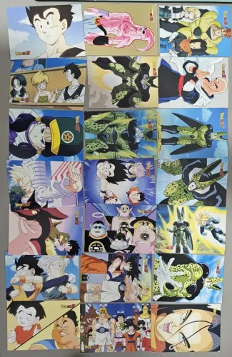 Lote de Cards Dragon Ball Z (2001 - Editora Conrad / Navarrete) - 10 Cartas Raras e Espec