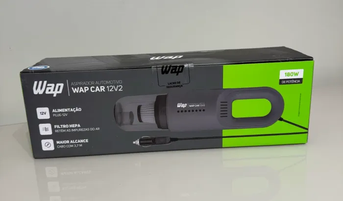 ASPIRADOR AUTOMOTIVO WAP CAR 12V2 - NOVO | ENTREGA GRÁTIS EM TODA JOÃO PESSOA