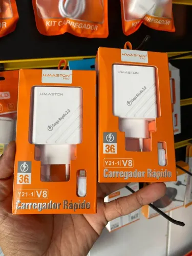 Carregador hmaston tipo C V8 e Ios 