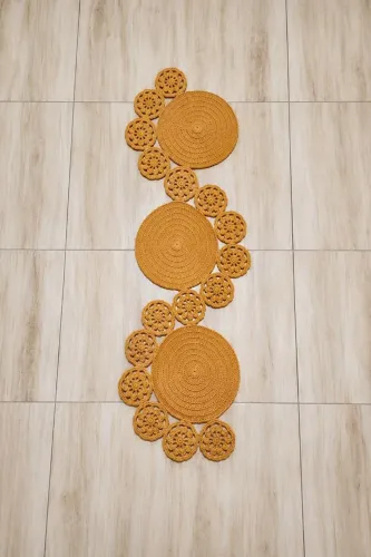 Trilho de mesa de crochê