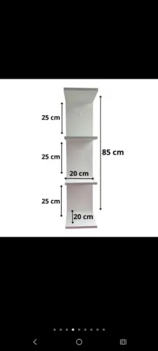 Torre prateleira estande MDF 85 CM decoração organizar casa quarto e escritório 
