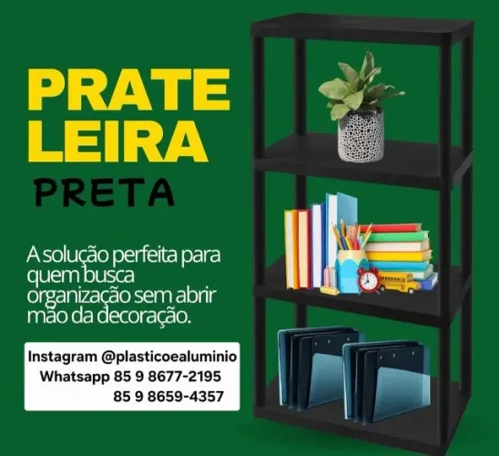 Estante de Plástico 4 Prateleiras   