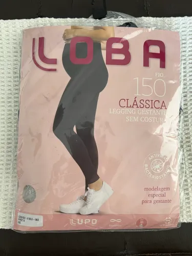 Legging Gestante Lupo Loba Fio 150 Sem Costura GG Nova Oportunidade