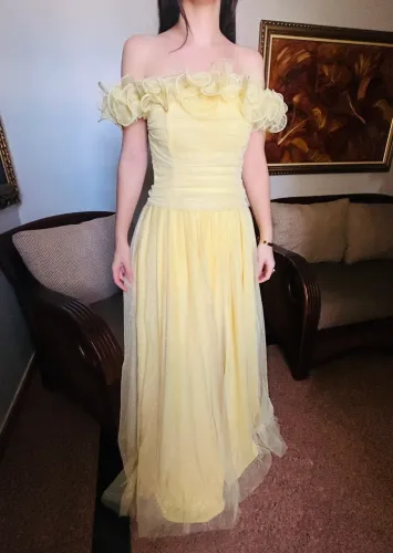 Vestido de Festa Amarelo novo