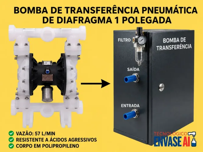 BOMBA DE TRANSFERÊNCIA PNEUMÁTICA 1"  POLEGADA 
