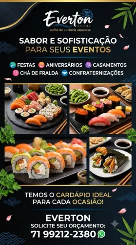 Buffet culinaria japonesa