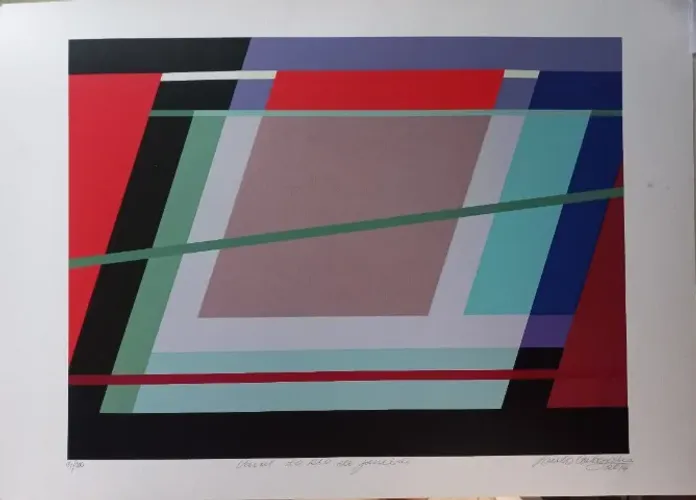 Gravura de Paulo Calazans - Quadro em serigrafia