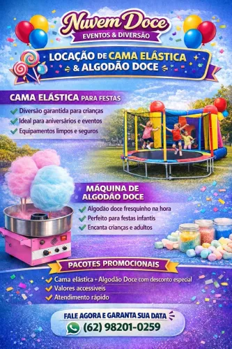 Locação de maquina de algodão doce
