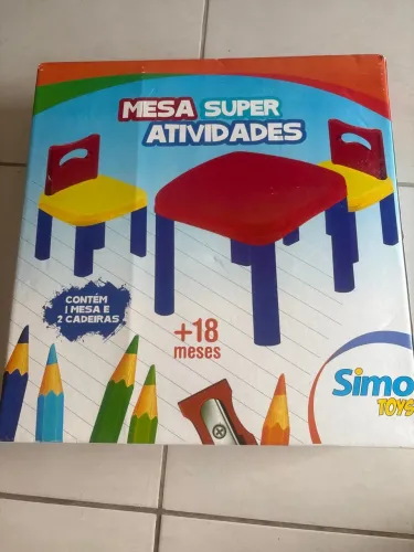 Mesa infantil Simo toys e balanço Madeira