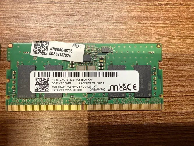 Memória RAM Notebook DDR5 2x8GB 16GB 6400Mt