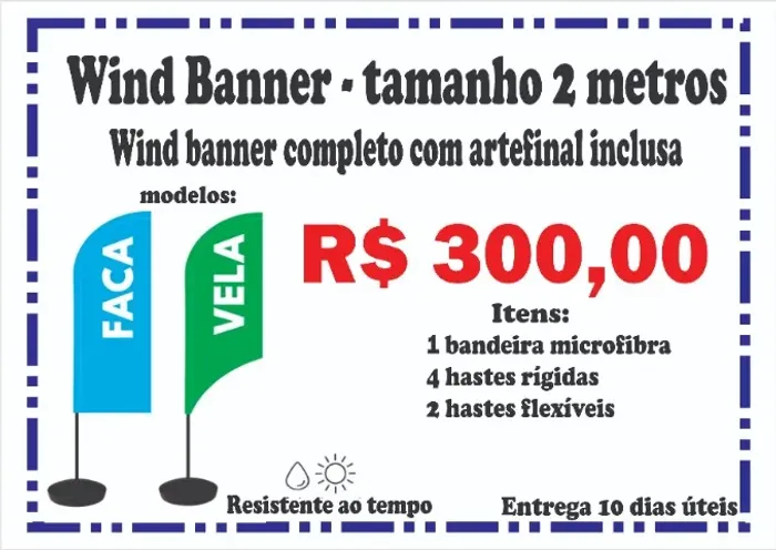 Wind Banner 2mts