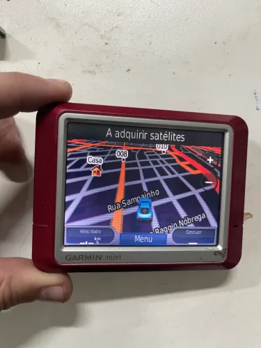 Gps garmin vermelho aparelho bike alpinismo trilha barco