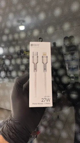 Cabo Hrebos Premium USB-C para Lightning 27W 1 Metro - Recarga Super Rápida para iPhone