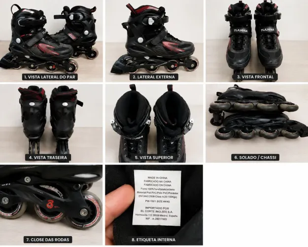 Tijuana Inline Skate PW-1501 (tamanho 44/45).