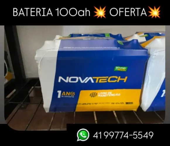 Bateria 100ah caixa alta