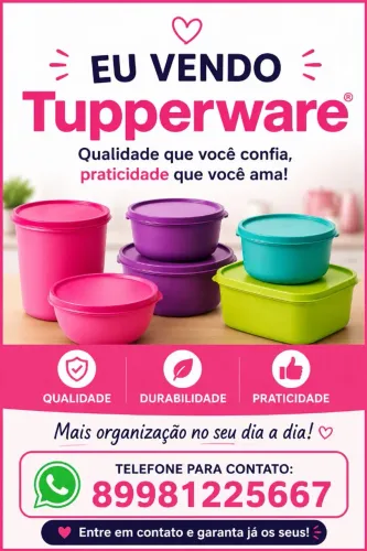 Tupperware Original à Venda - Qualidade e Praticidade! ?