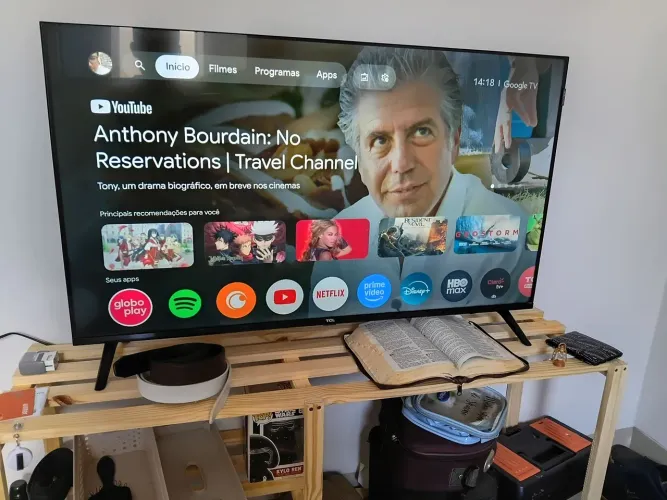 Smart TV 40" TCL Full HD QLED 40S5K Google TV 2 HDMI
