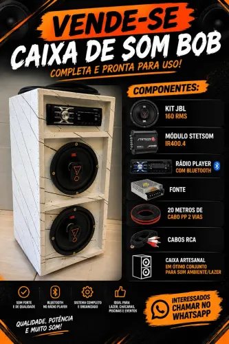 Caixa de Som BOB