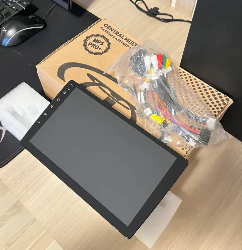 Central Multimidia 9'' sistema Mp5 Pro+ / Carplay Sem Fio + Câmara de Ré