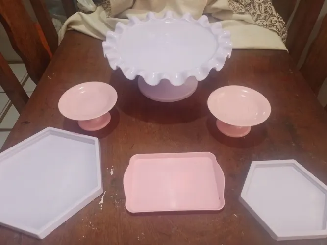 Kit decoração boleira e bandejas