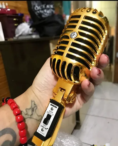 Microfone Lendário Vintage Shure SH55 II DOURADO 