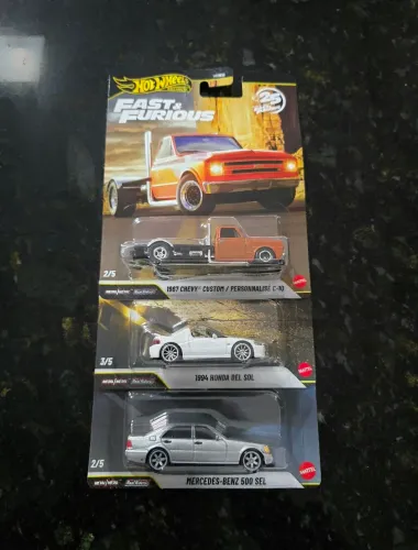 3 Hot Wheels Premium - Velozes e Furiosos (Set 25 Anos)