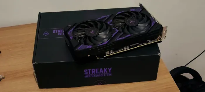 Placa de Vídeo AMD Radeon RX 6600 8GB Mancer Streaky - Garantia até Jan/27 + NF + Caixa
