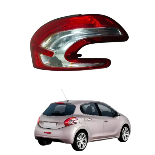 Lanterna Direita Peugeot 208 2013 2019 Original Direito/passageiro Vermelho