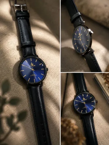 Relógio pulseira couro 
