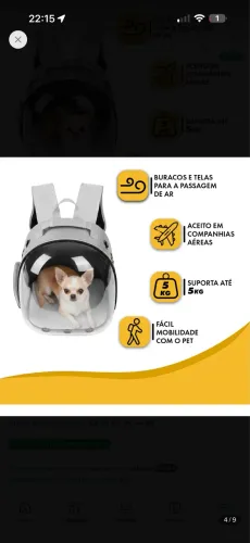 Mochila pet