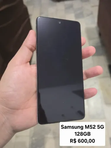Samsung Galaxy M52 5G 128 GB - R$ 600