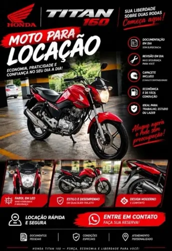 MOTO 160 ALUGUEL
