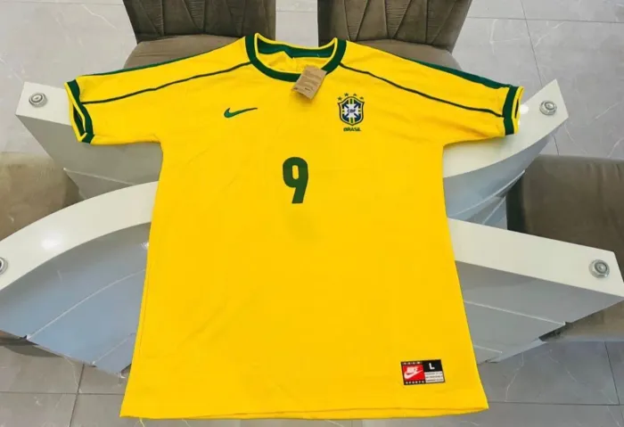 BRASIL 1998 - RONALDO - AMARELA - RETRO - NOVAS - SEM USO!