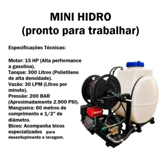 Mini Hidro - Pronto para uso