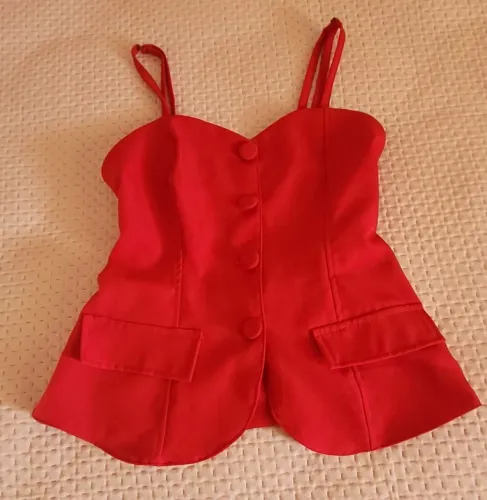 Conjunto alfaiataria cropped e calça pantalona