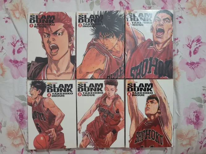 Mangá Slam Dunk Volumes 1 ao 6 (Panini)