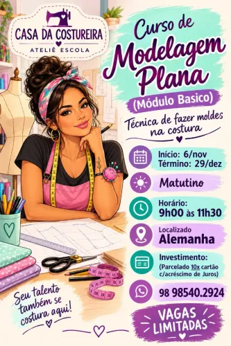 Curso Modelagem Plana Básico 