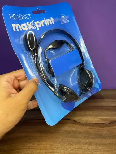 Fone de Ouvido Headset P2 com Microfone - Maxprint