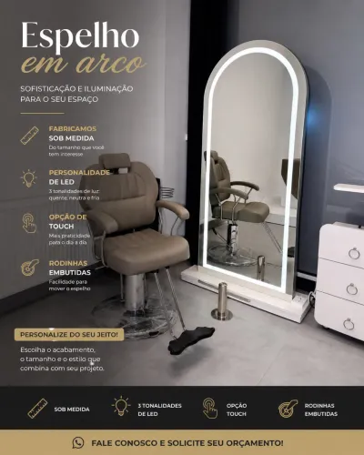 Espelho com LED MÓVEL
