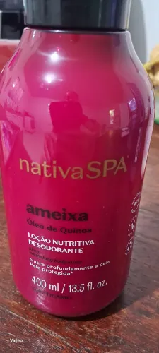 Nativa Spa Ameixa com óleo de quinoa ,loção nutritiva Desodorante. 
