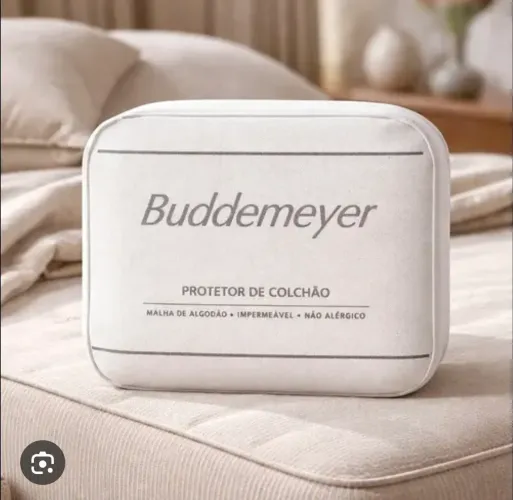 Protetor de colchão impermeável casal, marca buddemeyer, usado