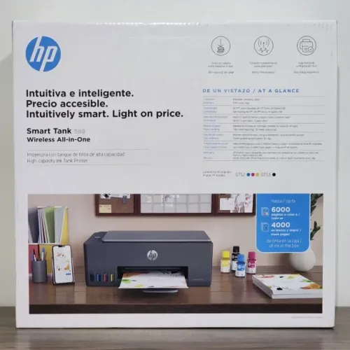 Impressora Multifuncional HP Smart Tank 589 Wireless - Nova/Lacrada, Nota Fiscal, Garantia