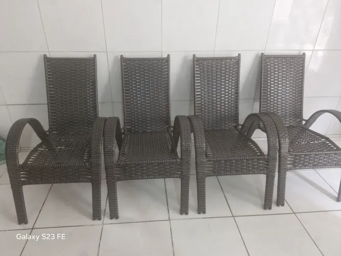 4 cadeiras para varanda