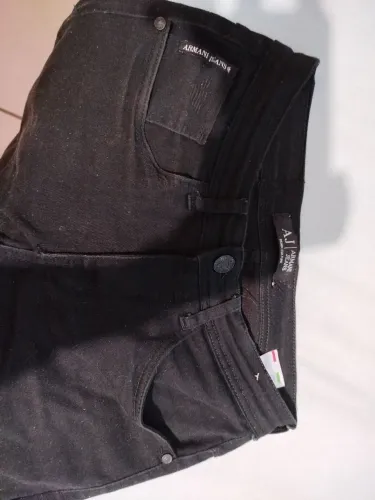 Calça Armani Jeans Preta Tam 38 (Original)