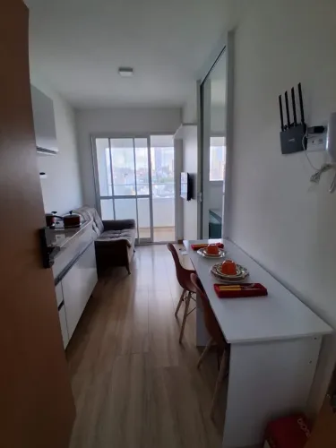 Apartamento quarto e sala - Vista mar