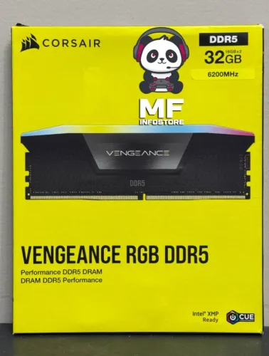 Memória RAM DDR5 2x16GB Corsair RGB 6200mhz CL36 - NOVAS