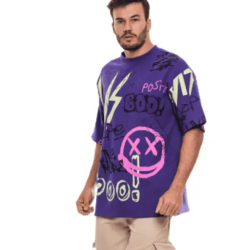 Camiseta oversized premium grafitado nothing to lose